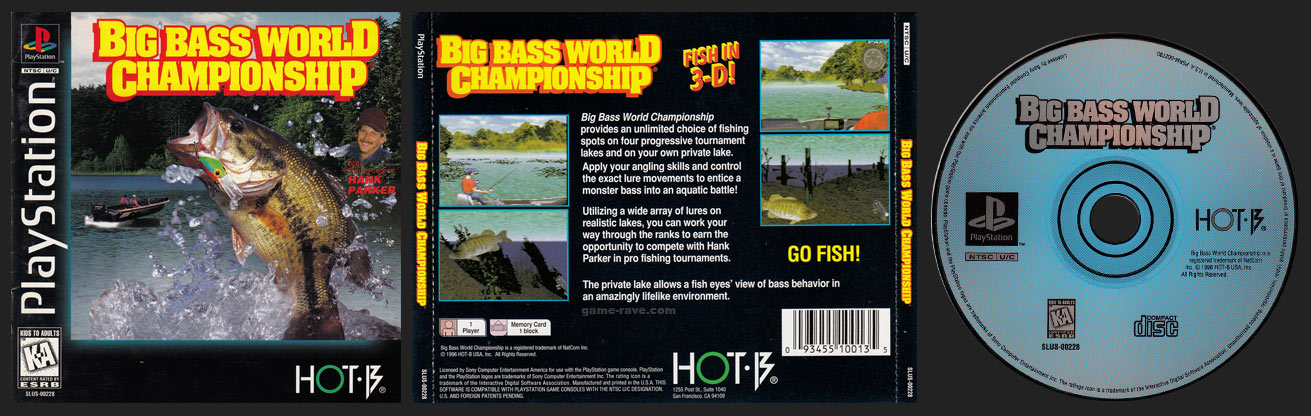 PSX PlayStation Big Bass World Championship 2 Ring Hub