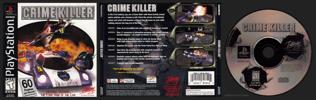 PSX PlayStation Crime Killer Jewel Case Release