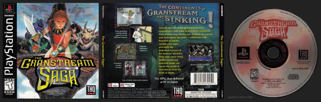 PSX PlayStation The Granstream Saga Black Label Retail Release