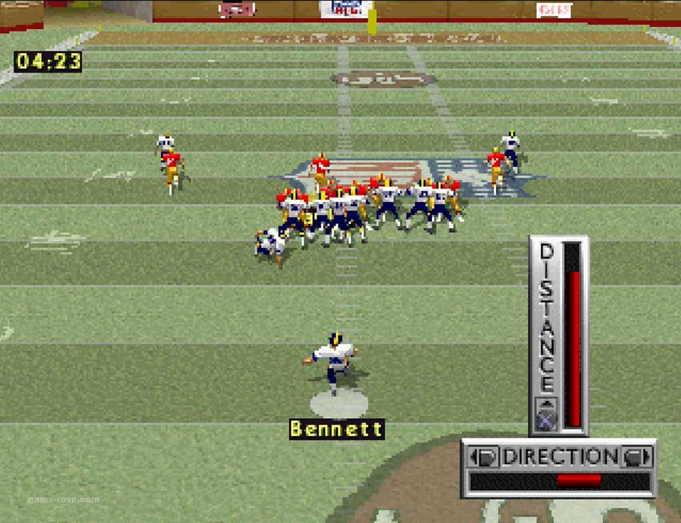 PSX PlayStation NFL GameDay Screenshot