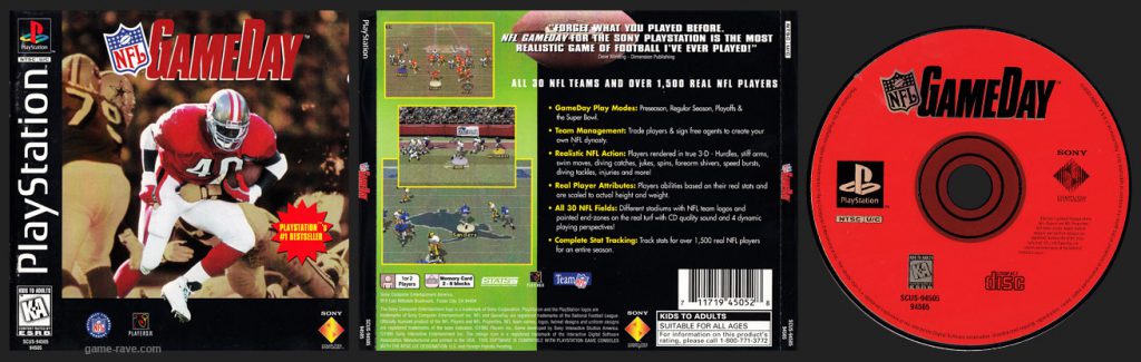NFL GameDay Jewel Case Variant - Circle Logo (Bottom Left of Manual)