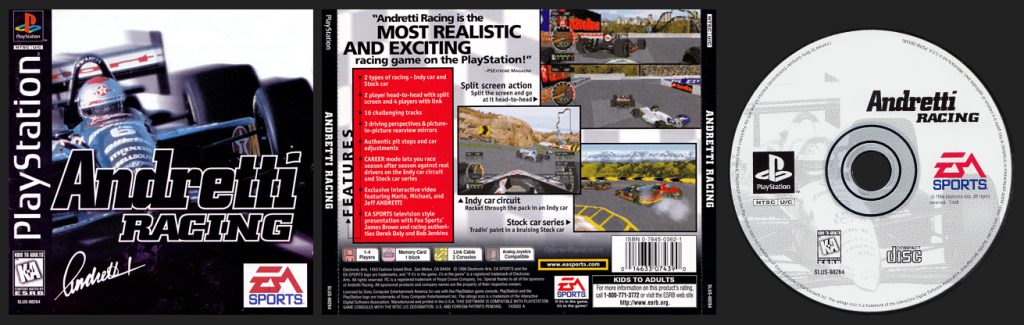 PSX PlayStation Andretti Racing - Blue Car Variant