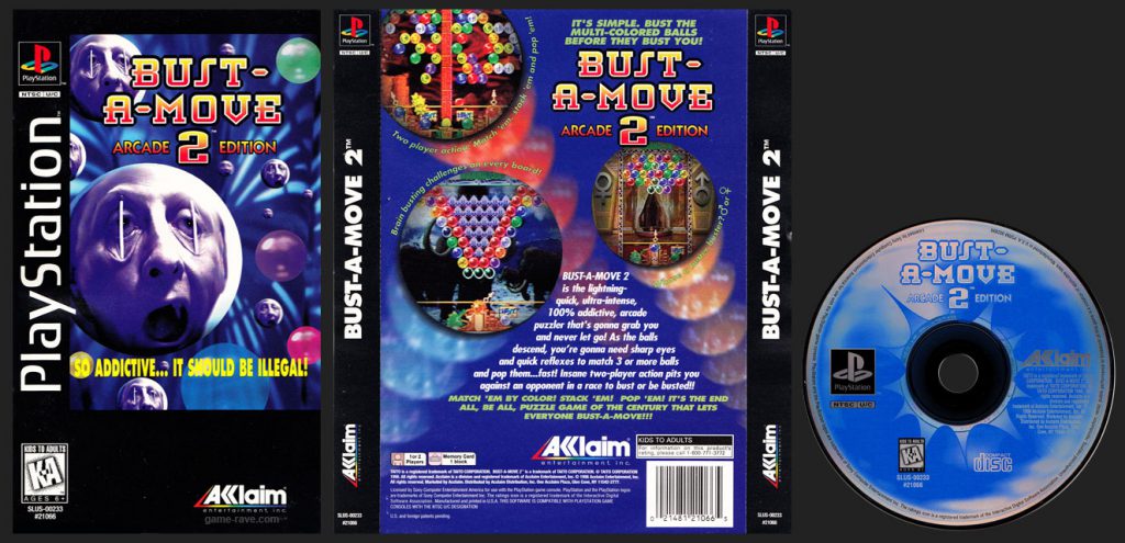PSX PlayStation Bust-a-Move 2 Long Box Edition Variant
