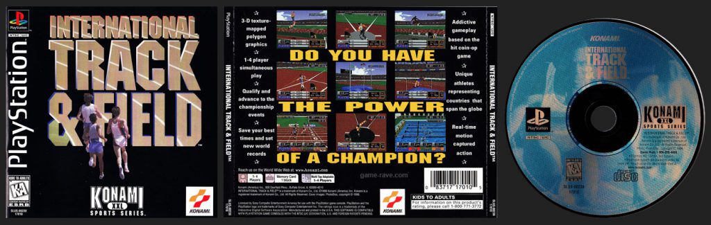 PlayStation PSX International Track & Field Jewel Case variant release