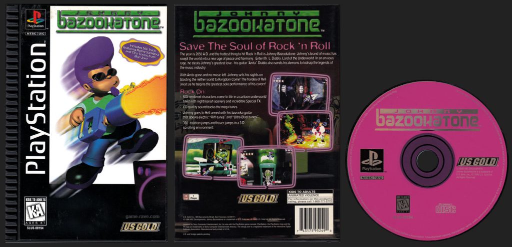 PSX PlayStation Johnny Bazookatone Black Label Retail Release