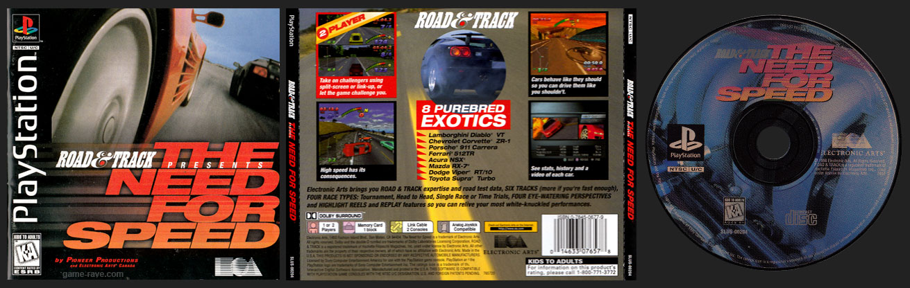 Road & Track Presents: The Need for Speed - PS1 Game