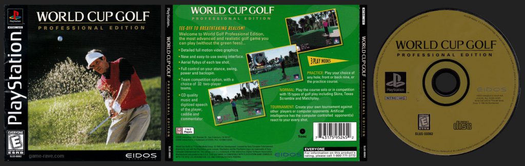 PSX PlayStation World Cup Golf Jewel Case Release