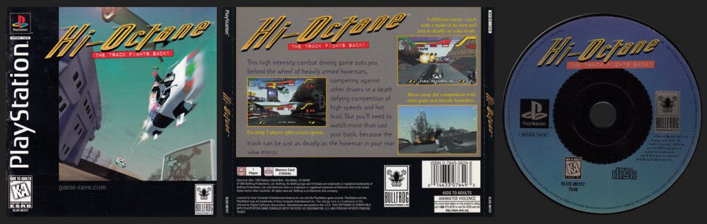 PSX PlayStation Hi-Octane Jewel Case Black Label release