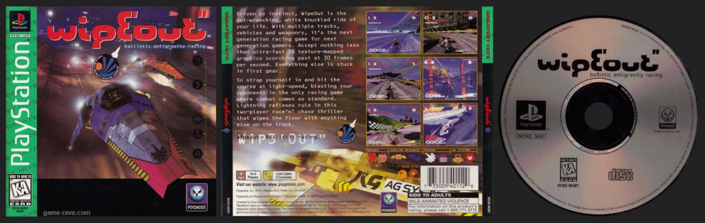 PSX PlayStation Wipeout Greatest Hits Release