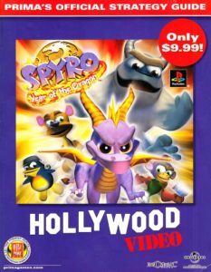 PSX PlayStation Prima Spyro Year of the Dragon Hollywood Video Version