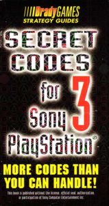 Brady Secret Codes For Sony PlayStation 3