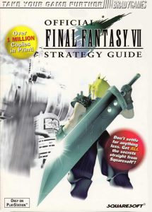PSX Brady Games Final Fantasy VII Yellow and Red Burst Variant