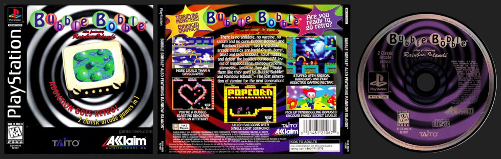 PSX PlayStation Bubble Bobble 1-Ring Hub