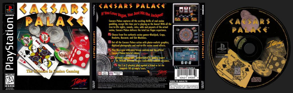 PSX PlayStation Caesars Palace Jewel Case Release