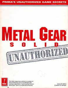 PSX Prima Metal Gear Solid Unauthorized Guide Book