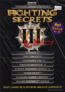 PSX Brady Games Fighting Secrets Volume III No Mercy Guide Book