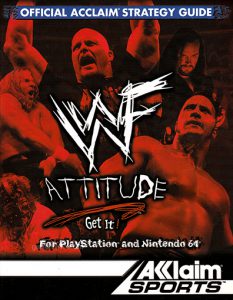 PSX acclaim WWF Attitude Guide Book