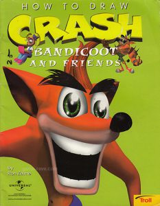 PSX Troll How To Draw Crash Bandicoot Book