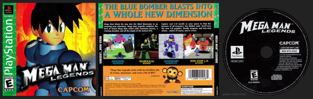 PSX PlayStation Mega Man Legends Greatest Hits Retail Release