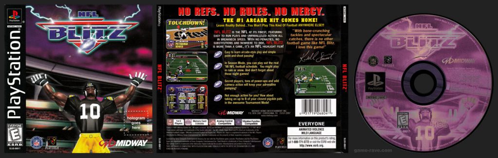 PSX PlayStation NFL Blitz Black Label Retail Release