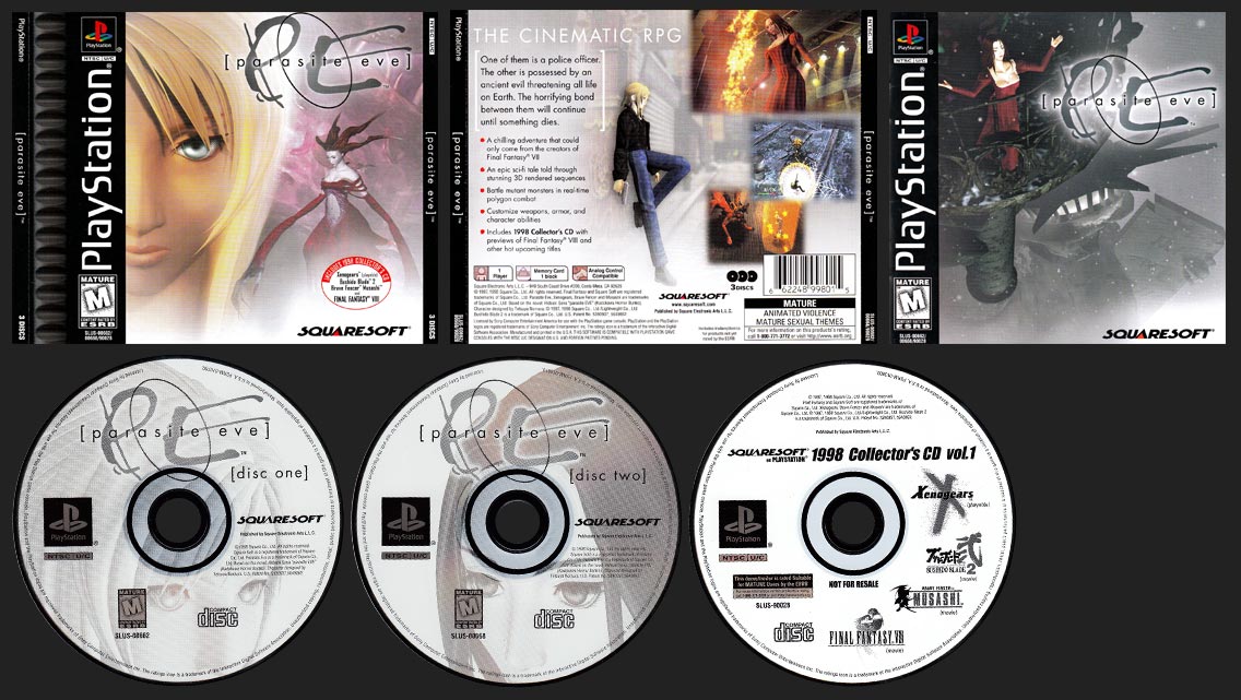 Parasite Eve Double Jewel Case Release with Demo