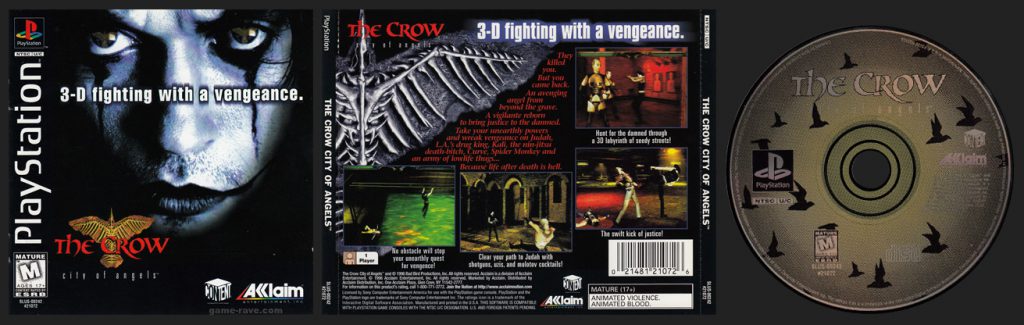 PSX PlayStation Crow City of Angels Jewel Case Release