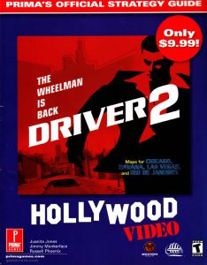 PSX Prima Driver 2 Hollywood Video Guide Book