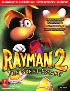 PSX Prima Rayman 2 Great Escape Guide Book