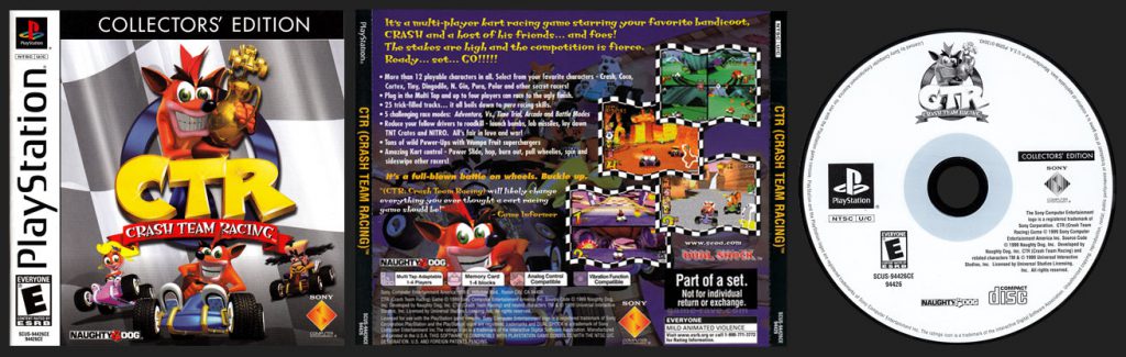 PSX PlayStation Crash Team Racing Collectors Edition Variant