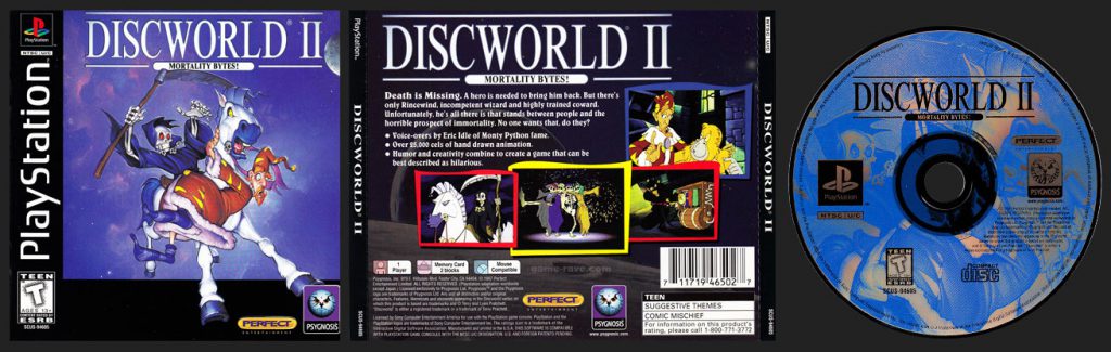 PSX PlayStation Discworld 2 Reality Bites Black Label Retail Release