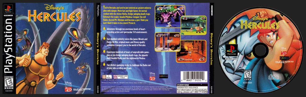 PSX PlayStation Disney's Hercules Eurocom Black Label Retail Release