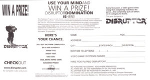 PSX Disruptor Sweepstakes Entry