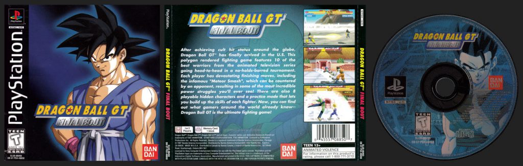 PSX PlayStation Dragon Ball GT Final Bout Original Bandai Black Label Retail Release