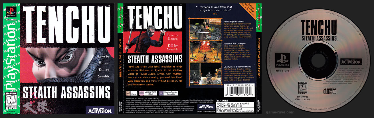 Tenchu Stealth Assassins Greatest Hits Release