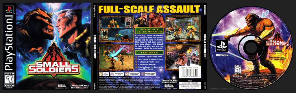 PSX PlayStation Small Soldiers Black Label Retail Release