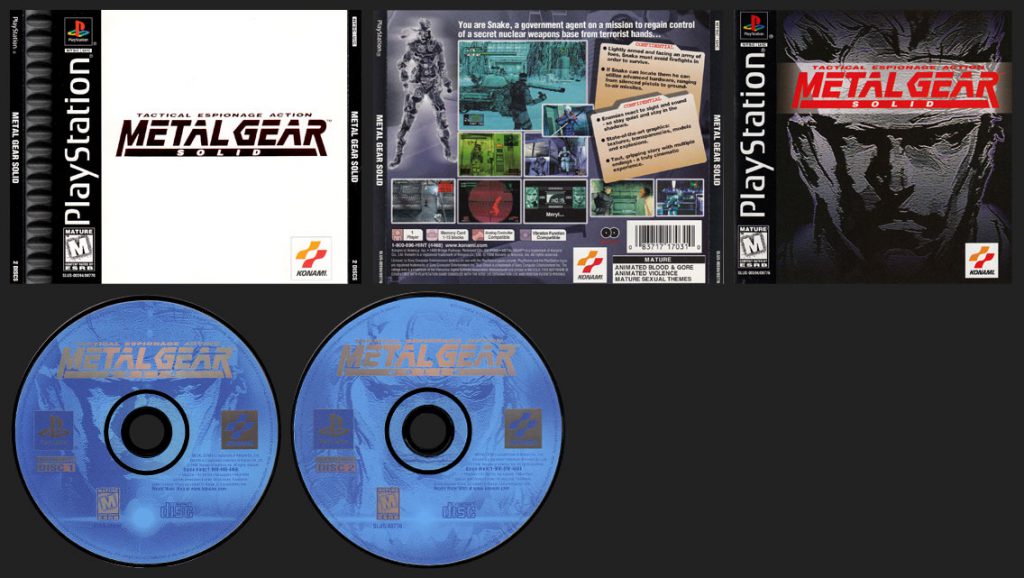 PSX PlayStation Metal Gear Solid Black Label Retail Release
