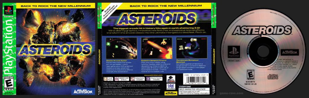 PSX PlayStation Asteroids Greatest Hits