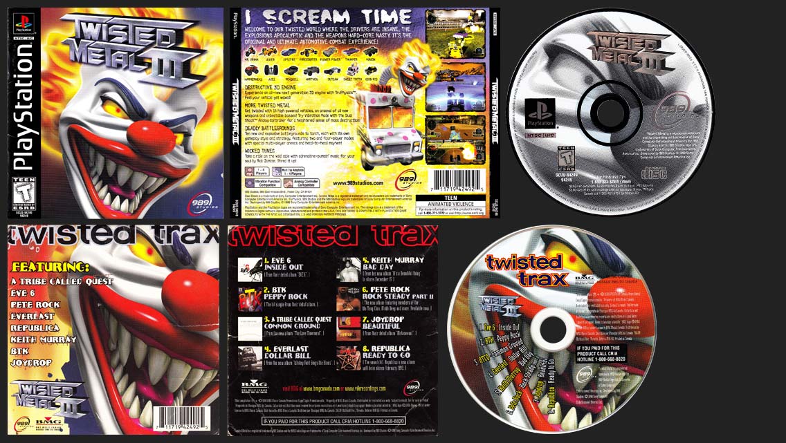 DISC-CONTENT — TWISTED METAL 4