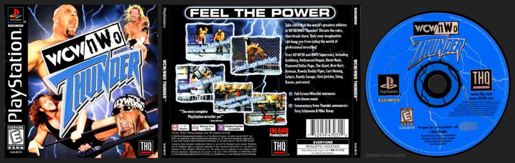 PSX PlayStation WCW Vs NWO Thunder Black Label Retail Release