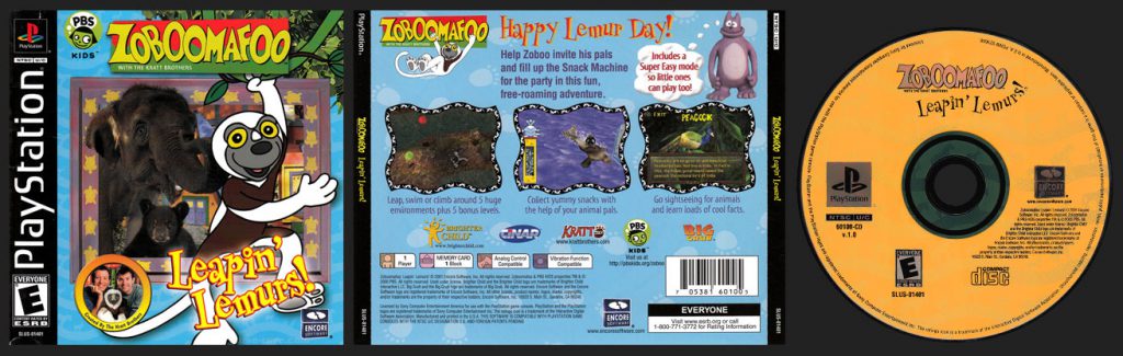 PSX PlayStation Zoboomafoo: Leapin’ Lemurs Retail Release