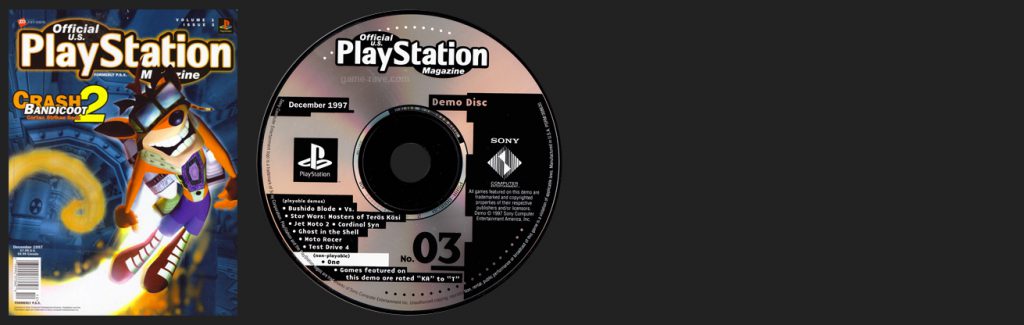 Official PlayStation Magazine Demo Vol. 3 - December 1997 Demo Disc