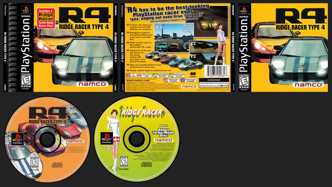 R4: Ridge Racer Type 4 - game-rave.com - Every USA PlayStation Game