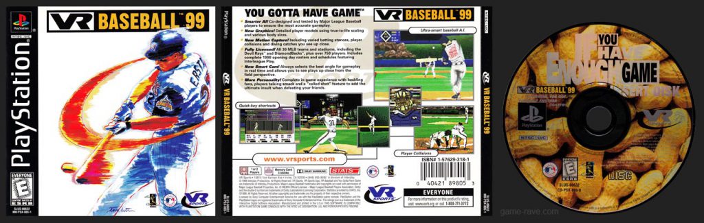 PSX PlayStation VR Baseball 99 Black Label Retail Release