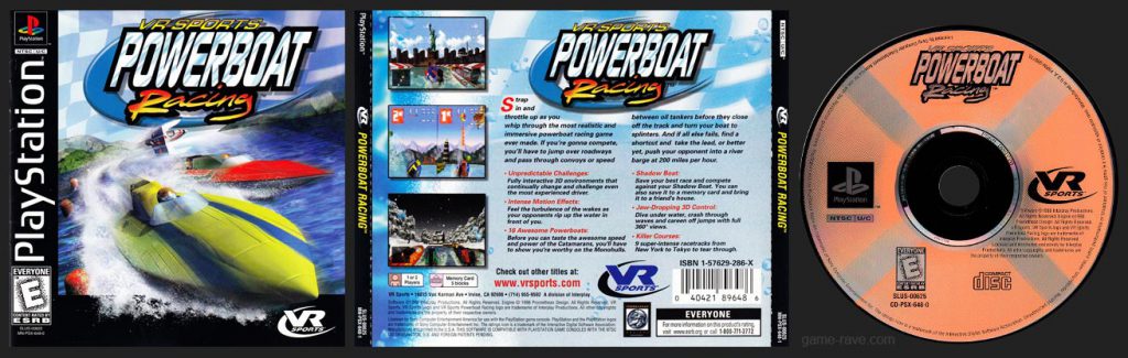 PSX PlayStation VR Sports Powerboat Racing Black Label Retail Release