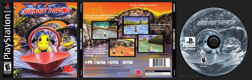 PSX PlayStation XS Airboat Racing