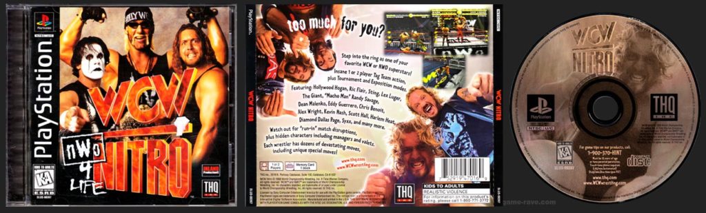 PSX PlayStation WCW Nitro Sticker Variant