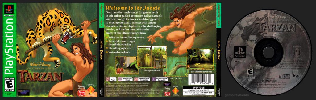 PSX Disney's Tarzan Greatest Hits Sony Release