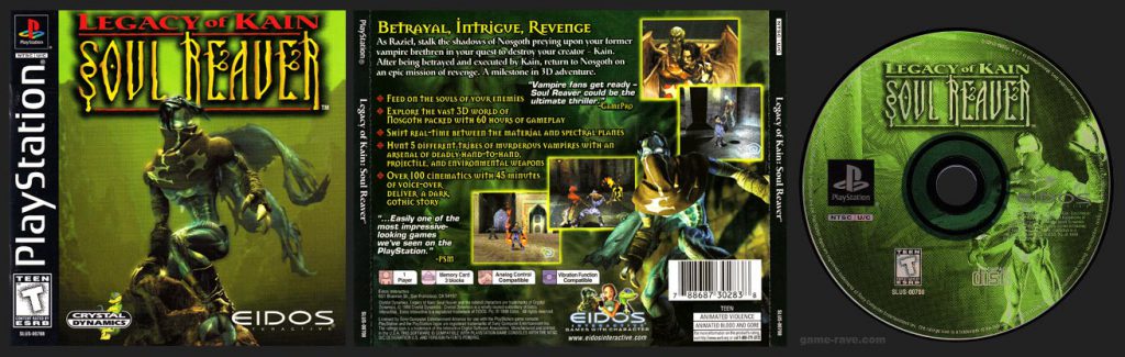 PlayStation Legacy of Kain Soul Reaver Black Label Retail Release