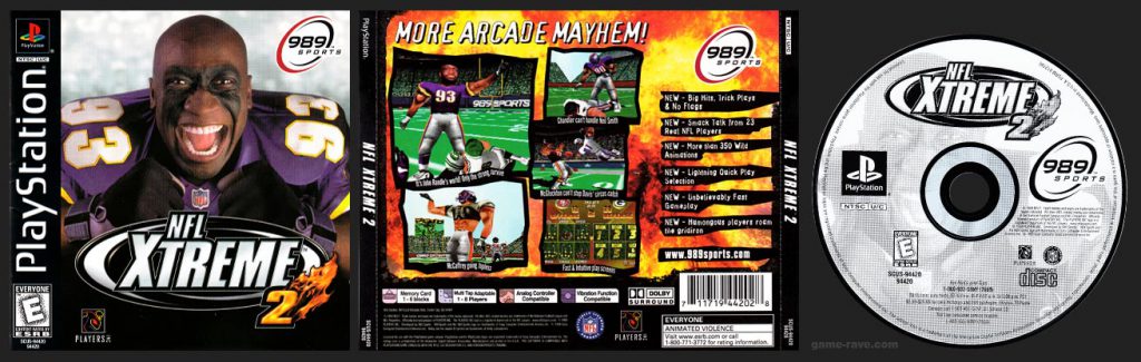 PSX PlayStation NFL Xtreme 2 Black Label Retail Release