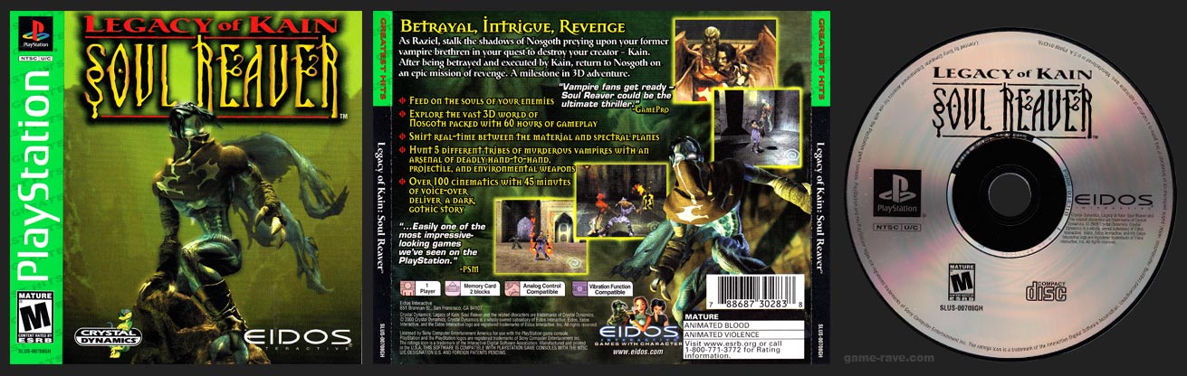 PlaySTation Legacy of Kain Soul Reaver